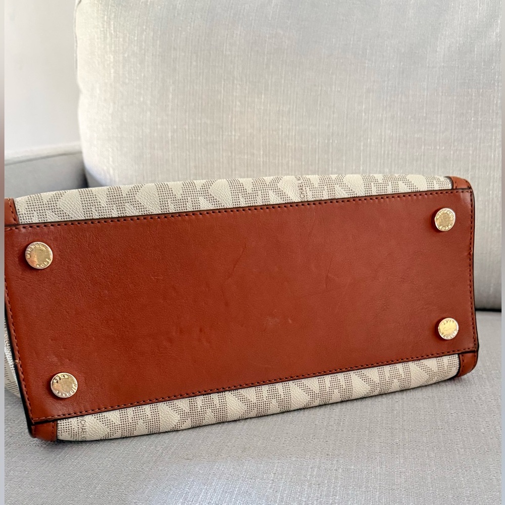 Michael Kors Tan and Brown Satchel - Picture 8 of 8
